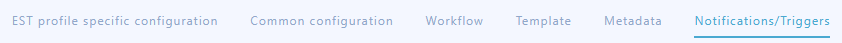 Notifications tab