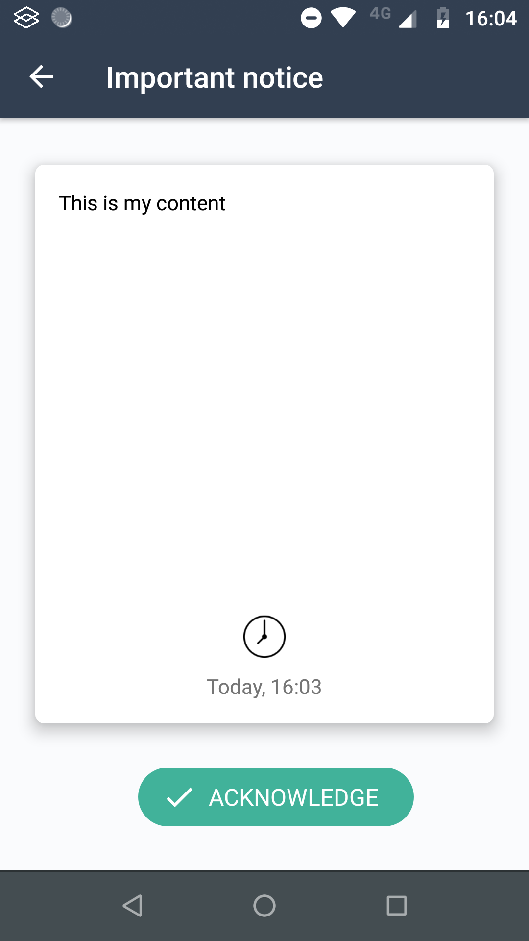 notification